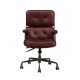 Executive Office Desk Chair Vintage Top Grain Leather Swivel