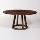 Dark Mango Wood Round Eclectic Dining Table 3 Sizes