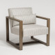 Driftwood & Twill Occasional Lounge Chair