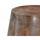 Rustic Curved Vessel Resin Accent Side Table