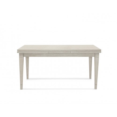 Rustic Weathered White Extendable Dining Table