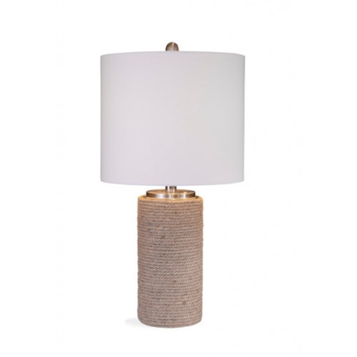 Jute Rope Wrapped Cylinder Table Lamp