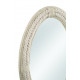 Nautical Oval White Jute Rope Frame Wall Mirror