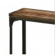 Industrial Wood & Iron Hall Console Table on Wheels