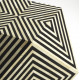 Black & White Marble Bone Inlay Geometric Cube Accent Table