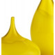 Yellow Glass Vase Set of 3