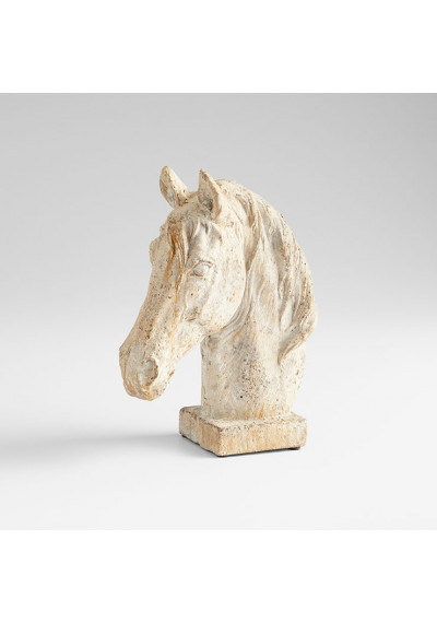 Cement Horse Head Sculpture