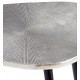 Silver Metal Top Bronze Leg Tripod Side Accent Table
