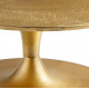 Gold Spin Top Aluminum Accent Side Table