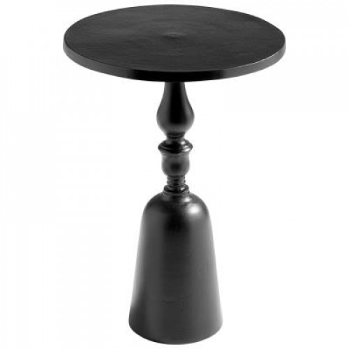 Black Spindle Aluminum Accent Side Table
