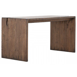 Reclaimed Pine Driftwood Look Medium Finish Counter Bar Dining Table