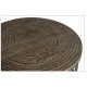Rustic Round Iron & Circular Scored Wood Nesting Coffee Tables (Set of 2)