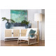 Beachside Bungalow Ivory White Wood & Natural Rattan Sideboard