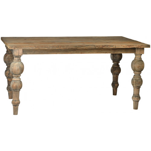 Distressed Wood Dining Table