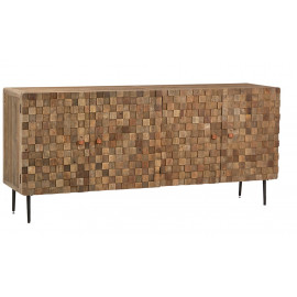 Recycled Elmwood Multi Square Sideboard Buffet 