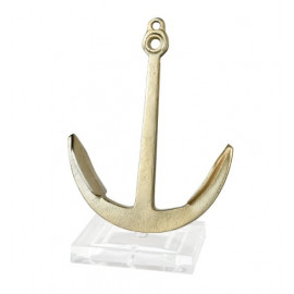 Nautical Gold Anchor on Acrylic Stand Table Top Decor