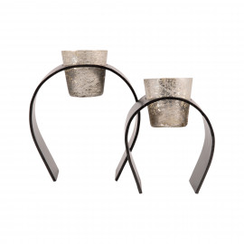 ARCH Metal Tea Light Candle Holders Set of 2