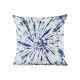 Blue & White Tie Dye Design Accent Pillow