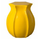Bright Yellow Tulip Shape Ceramic Garden Stool Table