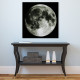 Full Moon - Frameless Free Floating Tempered Art Glass