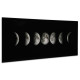 Moon Faces- Frameless Free Floating Tempered Art Glass