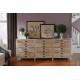 Distressed Wood Apothecary Chest Sideboard