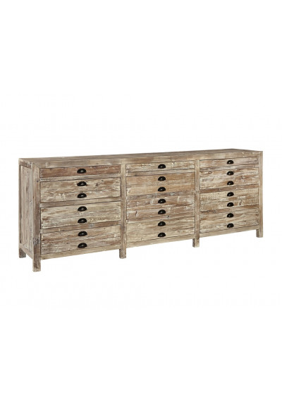 Distressed Wood Apothecary Chest Sideboard