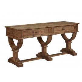 Reclaimed Pine Wood Rustic Console Table 