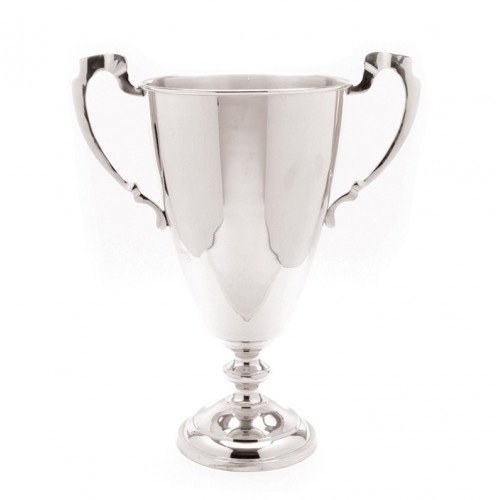 Silver Polished Nickel Trophy Vase