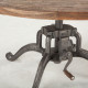 Industrial Round Coffee Table Recycled Wood & Iron