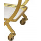 Gold Circular Ring Bar Cart 