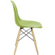 Bright Green Molded Plastic Mid Century Accent Dining Chair