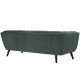 Deep Green Velvet Scoop Style Sofa