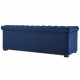 Blue Navy Velvet Tufted Chesterfield Style Sofa