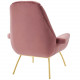 Blush Dusty Rose Velvet Modern Accent Arm Chair