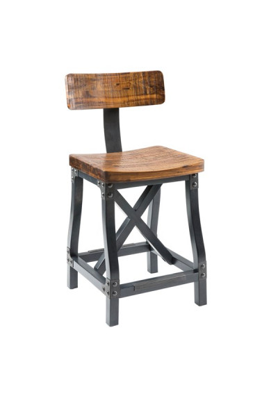 Industrial Counter Bar Stool with or without Back