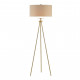 Gold Modern Tripod Floor Lamp White Shade