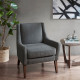 Grey Sleek Contemporary Modern Lounge Chair