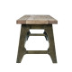 Industrial Wood & Metal Dining Bench