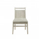 Farmhouse Natural Wood & Fabric Dining Chair Set 2