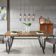 Reclaimed Wood Industrial Dining or Gathering Table in One