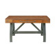 Rustic Industrial Wooden and Iron Desk