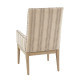Natural & Brown Hue Print High Back Dining Arm Chair Set 2