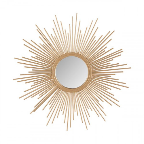 Gold Bursting Star Sun Wall Mirror