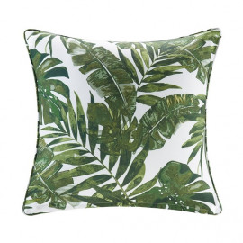 Green Palm Leaf Indoor Outdoor Pillow