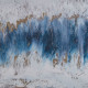 Abstract Blue Sea Water Storm Wall Art 