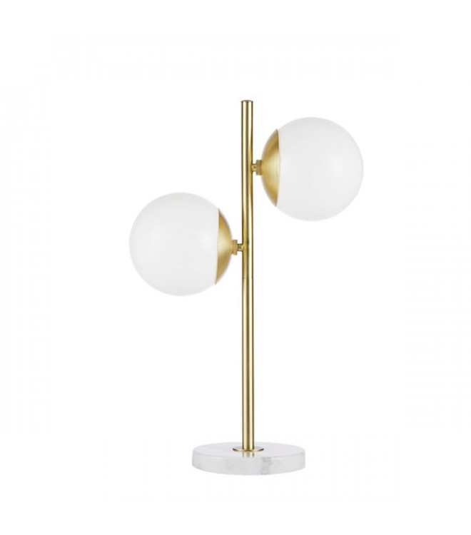 Modern Eclectic Gold Table Lamp White, Table Lamp White Glass Shade