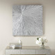 Silver Exploding Star Dimensional Wall Art