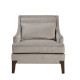 Grey Velvet Lounge Chair with Lumbar Pillow