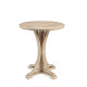 Weathered Wood Finish Round Farmhouse Accent Table